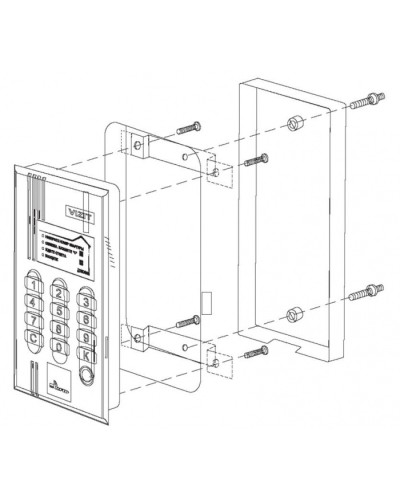 Комплект монтажный для блока вызова БВД-M200 Vizit МК-T40 в Октябрьском Аксессуары для многоабонентных систем Pintop.ru
