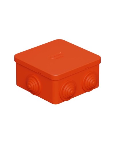 Коробка огн. E110, о/п 85х85х50мм,без галогена, 12 вых., IP55, 9P, оранж. Экопласт (43151HF) в Октябрьском Распределительные коробки Pintop.ru