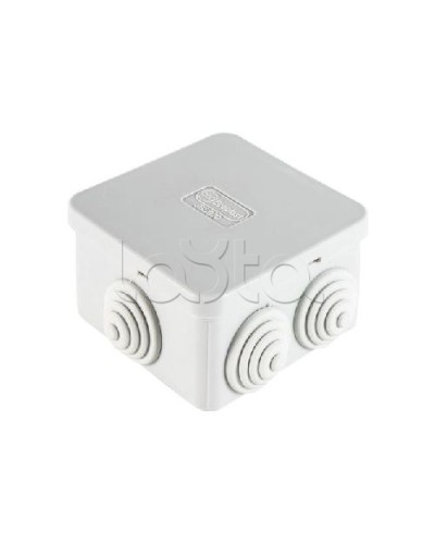 Коробка распределительная о/п 70х70х40, 6 вых, без галогена Экопласт 44056HF в Октябрьском Распределительные коробки Pintop.ru