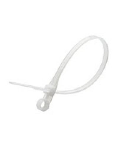 Хомут кабельный 3,5x110 мм с монтажным отверстием Экопласт 45109 в Октябрьском Стяжки-хомуты Pintop.ru