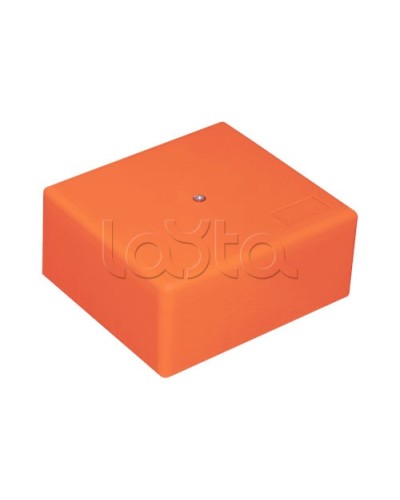 Коробка огн. с глад. стенками,без галогена, IP41, 12P, (1,5-4мм2) (оранж) ОКЛ Экопласт (46181HF) в Октябрьском Распределительные коробки Pintop.ru