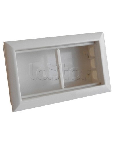 Коробка для открытой проводки на 2 поста 45х45 мм Экопласт 72944 в Октябрьском Распределительные коробки Pintop.ru