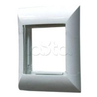 Суппорт для розетки 45x45 на 2 модуля Экопласт 73909-1