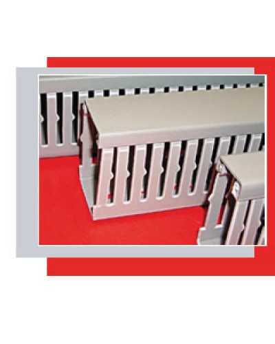 Короб перфорированный 120х80 мм (серый) Экопласт СР-Е324 в Октябрьском Кабель-канал Pintop.ru