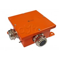 Экопласт SMB120 Коробка металл, огн. E-110, о/п,120х120х60, IP66, 6P, (0,15-2,5 мм2), оранж.