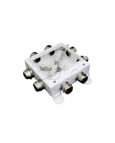 Коробка монтажная огнестойкая Гефест КМ-О (12к*10,0)-IP66 1212, 8 вводов 123х123х60 в Октябрьском Распределительные коробки Pintop.ru