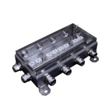 Коробка монтажная огнестойкая Гефест КМ-О (16к*6,0)-IP66 1224нерж, 12 вводов 123х240х60