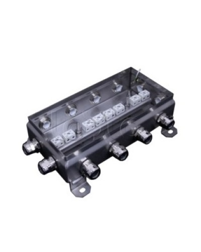 Коробка монтажная огнестойкая Гефест КМ-О (16к*6,0)-IP66 1224нерж, 12 вводов 123х240х60 в Октябрьском Распределительные коробки Pintop.ru