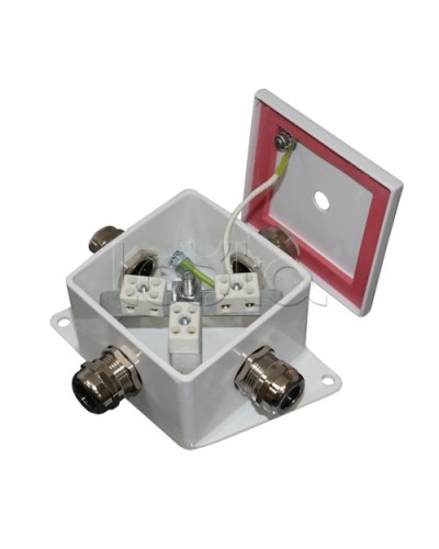 Коробка монтажная огнестойкая Гефест КМ-О (6к*10,0)-IP66, четыре ввода 80х80х68 в Октябрьском Распределительные коробки Pintop.ru