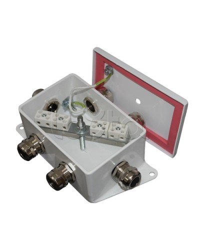 Коробка монтажная огнестойкая Гефест КМ-О (8к*6,0)-IP66-d, три ввода 120х80х68 в Октябрьском Распределительные коробки Pintop.ru