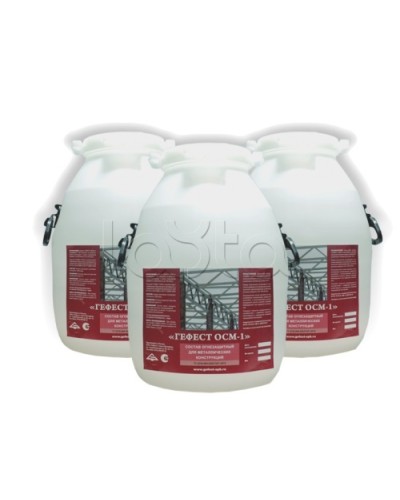 Cостав огнезащитный для металлических конструкций Гефест ОСМ-1 в Октябрьском Огнезащитные краски Pintop.ru