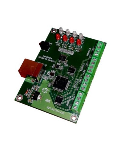 Конвертер USB/RS-422 ИНФОТЕХ AVT-USB/4RS422 в Октябрьском Дополнительное оборудование для ОПС Pintop.ru