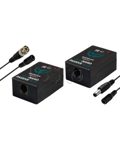 Комплект для передачи видеосигнала Инфотех AVT-Nano Passive M/VP в Октябрьском Видеоусилители, Модуляторы, Делители Pintop.ru