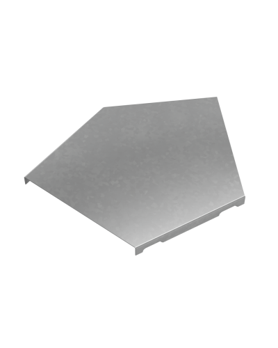 Крышка горизонтального угла 45 гр. 150 мм ПЛЮС HD КМ-Профиль (KGLplus45-150 HD) в Октябрьском Аксессуары для лотков Pintop.ru