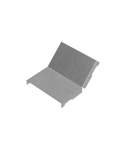 Крышка внутреннего вертикального угла 45 гр. 100 мм ПЛЮС INOX304 КМ-Профиль (KNLplus45-100 INOX304) в Октябрьском Аксессуары для лотков Pintop.ru
