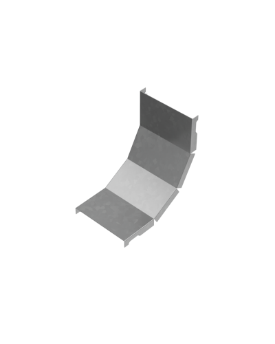 Крышка внутреннего вертикального угла 90 гр. 100 мм ПЛЮС INOX304 КМ-Профиль (KNLplus90-100 INOX304) в Октябрьском Аксессуары для лотков Pintop.ru