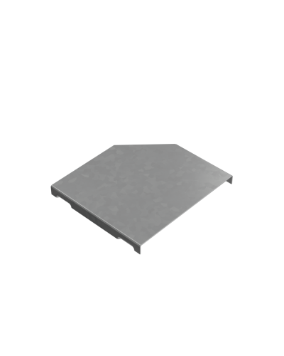 Крышка переходника левого 100-150 мм ПЛЮС КМ-Профиль (KPDplus100-150-L) в Октябрьском Аксессуары для лотков Pintop.ru