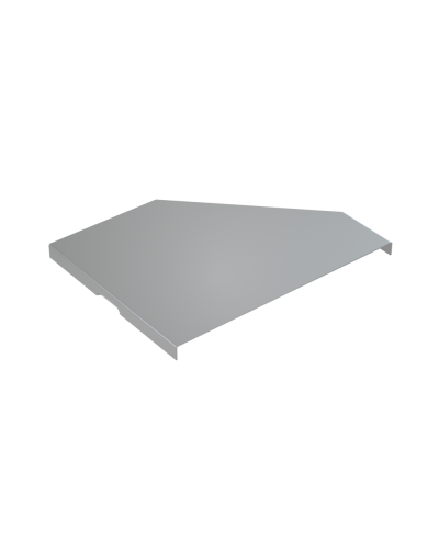 Крышка переходника левого 100-200 мм КМ-Профиль (KPD100-200-L) в Октябрьском Аксессуары для лотков Pintop.ru