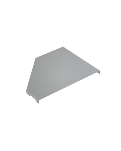 Крышка переходника правого 100-150 мм КМ-Профиль (KPD100-150-R) в Октябрьском Аксессуары для лотков Pintop.ru