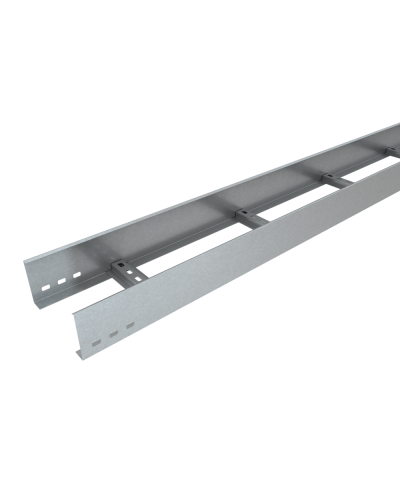 Лоток лестничный 100х400х1,2 L2000 мм HD85 КМ-профиль (LL100-400-1.2-2000 HD85) в Октябрьском Кабельные лотки Pintop.ru