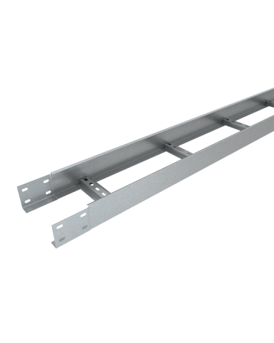 Лоток лестничный 80х500х1,2 L2000 мм Быстрый монтаж КМ-Профиль (LLS80-500-1.2-2000) в Октябрьском Кабельные лотки Pintop.ru