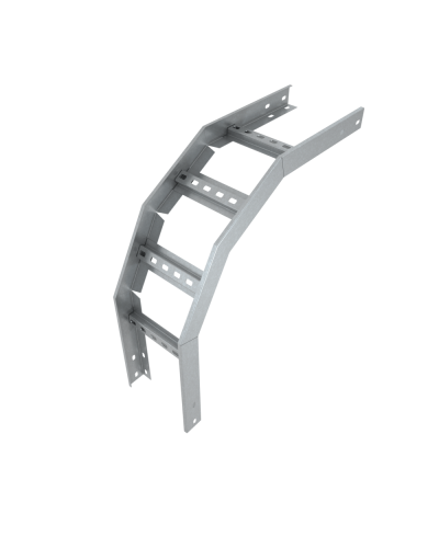 Угол лестничный вертикальный внешний 90 гр. 80х400х1,2 мм Быстрый монтаж HD85 КМ-профиль (LVLS90-80-400-1.2 HD85) в Октябрьском Аксессуары для лотков Pintop.ru