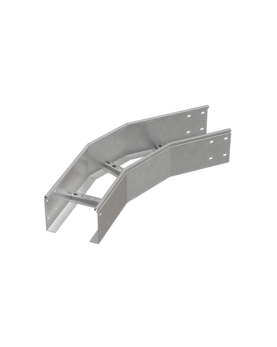 Угол лестничный горизонтальный 45 гр. 150х600х1,2 мм HD85 N КМ-профиль (LGL45-150-600-1.2 HD85 N) в Октябрьском Аксессуары для лотков Pintop.ru