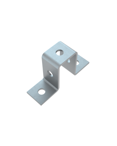 Прямоугольная скоба для страт-профиля 41х72 мм HD85 КМ-профиль (PS41-72 HD85) в Октябрьском Держатели, клипсы, скобы Pintop.ru