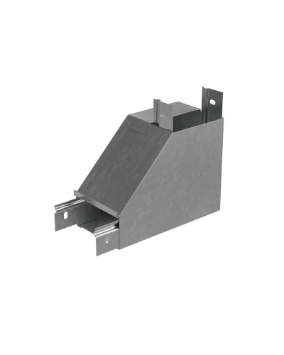 Угол вертикальный внутренний R 50х150 мм с разворотом трассы на 90 гр. ПЛЮС INOX304 КМ-Профиль (NLPDplus90-50-150-R INOX304) в Октябрьском Аксессуары для лотков Pintop.ru