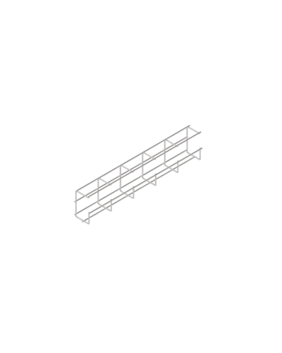 G-образный проволочный лоток 110х65 L3000 мм КМ-Профиль (PLG110-65-3000) в Октябрьском Кабельные лотки Pintop.ru