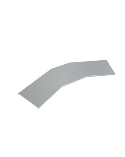 Крышка лестничного горизонтального угла 45 гр. 600 мм INOX304 КМ-Профиль (KLGL45-600 INOX304) в Октябрьском Аксессуары для лотков Pintop.ru