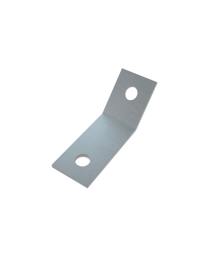 Уголок 45 гр. (2 отверстия) HD КМ-Профиль (USG45-2 HD) в Октябрьском Аксессуары для лотков Pintop.ru