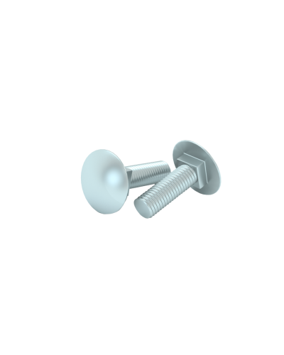 Болт с полукруглой головкой и квадратным подголовком М6х16 мм DIN 603 (упак. 200 шт) КМ-Профиль (BTG6-16) в Октябрьском Крепеж Pintop.ru