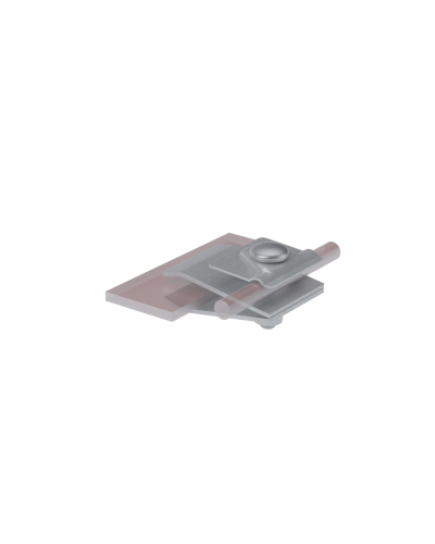 Фальцевый держатель H60 мм для прутка Ø 5-10 мм КМ-Профиль (FD-H60-D5-10) в Октябрьском Монтажные материалы Pintop.ru