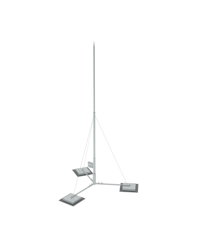 Вольностоящая молниеприемная мачта составная H2,5 м HD КМ-Профиль (VMR-H2.5 HD) в Октябрьском Монтажные материалы Pintop.ru