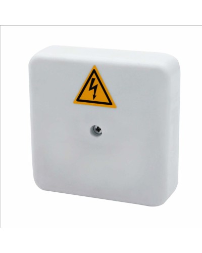 Коробка распределительная огнестойкая КРОПС-П0, IP41, габаритные размеры 75х75х20 мм, для кабелей сечением до 2,5 мм2, 2 клеммы КМ-Профиль (FRJB-KM-P0-2.5-02-КРОПС-IP41) в Октябрьском Распределительные коробки Pintop.ru