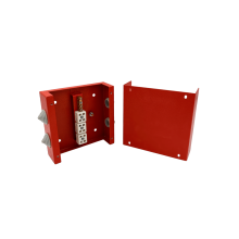 Коробка распределительная огнестойкая КРОПС, IP55, габаритные размеры 100х100х60 мм, для кабелей сечением до 4 мм2, 4 клеммы КМ-Профиль (FRJB-KM-ST4-4-04-КРОПС-IP55)