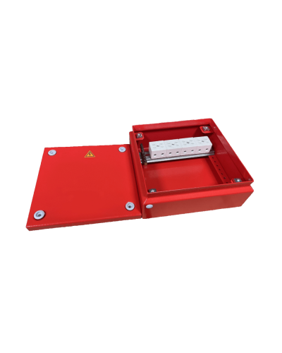 Коробка распределительная огнестойкая КРОПС, IP55, габаритные размеры 200х200х80 мм, для кабелей сечением до 4 мм2, 10 клеммКМ-Профиль (FRJB-KM-ST6-4-10-КРОПС-IP55) в Октябрьском Распределительные коробки Pintop.ru
