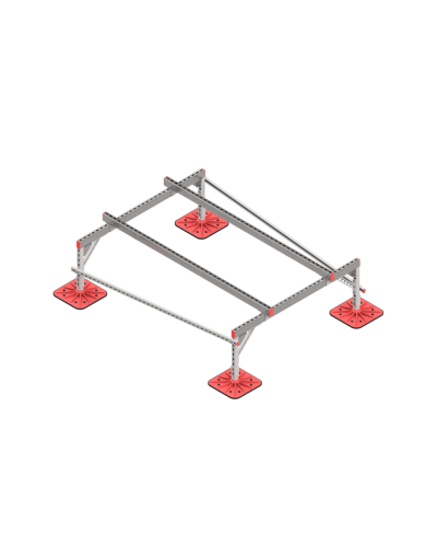 Опорная конструкция для установки оборудования TECHNORAPTOR FOOT 1500х2000 тип 1 КМ-профиль (KM-TR-F-SSEI-1500-2000-1) в Октябрьском Системы видеонаблюдения Pintop.ru