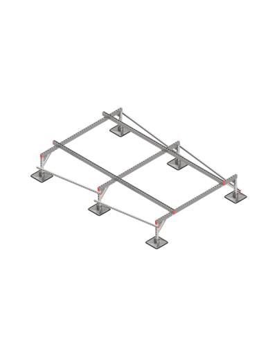 Опорная конструкция для установки оборудования TECHNORAPTOR STEELFOOT 2000х3000 тип 1 КМ-профиль (KM-TR-STF-SSEI-2000-3000-1) в Октябрьском Системы видеонаблюдения Pintop.ru