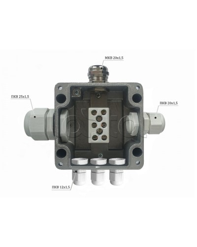 Металлическая коробка соединительная Магнито-контакт МКС 2ВК «МОРОЗ» с датчиком вскрытия корпуса (тампером), IP66/IP68 в Октябрьском Распределительные коробки Pintop.ru