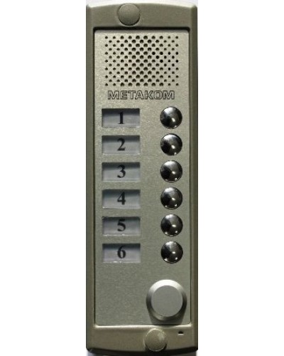 Блок вызова домофона Метаком MK6-K-RF в Октябрьском Блоки вызова многоабонентные Pintop.ru