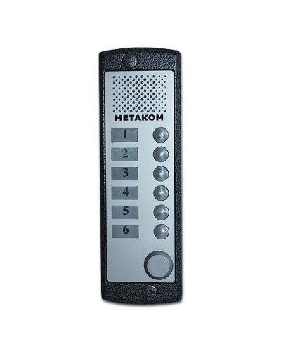 Блок вызова домофона Метаком MK6-X-RF в Октябрьском Вызывные аудиопанели малоабонентные Pintop.ru