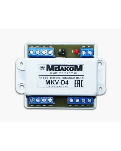 Разветвитель видеосигнала Метаком MKV-D4 в Октябрьском Блоки коммутации многоабонентные Pintop.ru