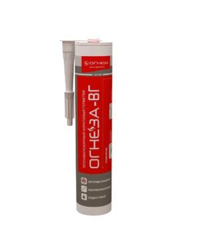 Герметик акриловый противопожарный Огнеза ОГНЕЗА-ВГ, туба 310 мл., цвет белый в Октябрьском Дополнительное оборудование пожаротушения Pintop.ru