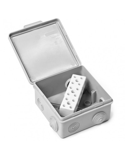 Коробка монтажная огнестойкая пластиковая герметичная КМОПГ (6к х10 мм) 100х100х50 IP54 ПожТехКабель (071-006) в Октябрьском Распределительные коробки Pintop.ru