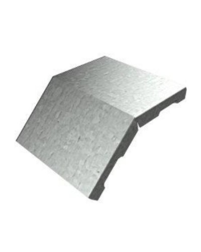 Крышка угла вертикального внешнего 45° 400х15 (0,7) для лестничного лотка ПожТехКабель (651-203) в Октябрьском Кабельные лотки Pintop.ru