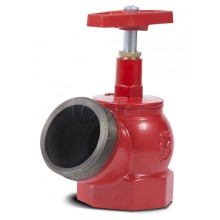 Угловой клапан пожарного крана ПОЖТЕХНИКА Клапан чугунный угловой пожарный ПК50 (вн/нар)