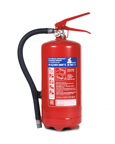 Огнетушитель ПОЖТЕХНИКА ОП-4(з) МИГ Е (3А, 70В, С, Е) в Октябрьском Огнетушители Pintop.ru