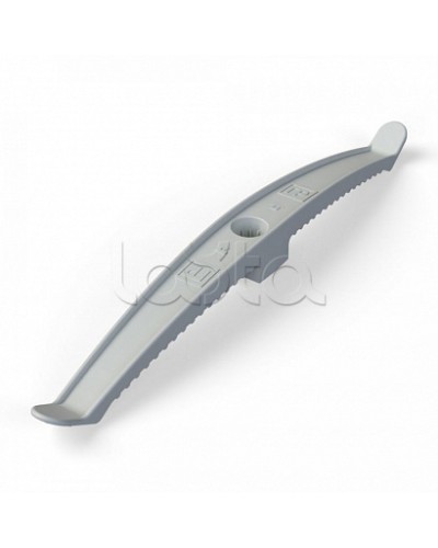 Держатель кабеля двусторонний для прямого монтажа серый (20шт/120шт уп/кор) Промрукав (PR13.0382) в Октябрьском Монтажные материалы Pintop.ru